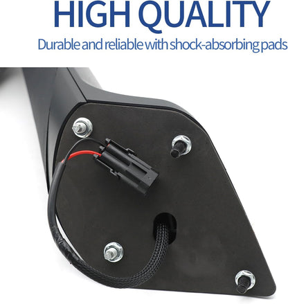 Aostirmotor Pair Black Hood Mirrors Fit for New Freightliner Cascadia 2018-2022 (left)