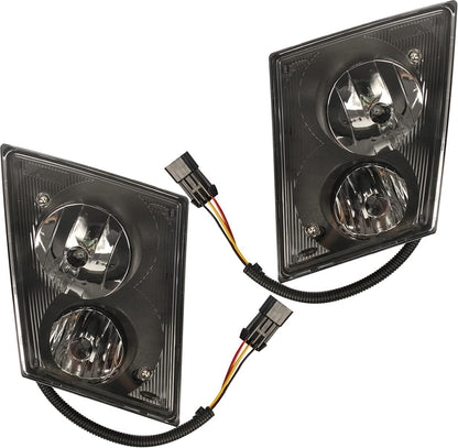 Fog Light for Volvo VNL VN (2004-2015) Truck,Front DRL Lamp with Bulbs Fog Lights Assembly Replacement Waterproof Clear for Volvo VNL VN Driver&Passenger Left&Right Universal Side (A Pair)