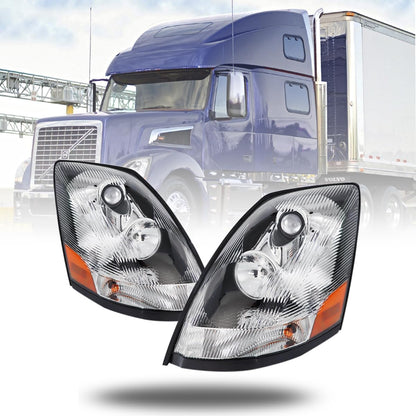 FOR 2004-2017 VOLVO VNL HEADLIGHT HALOGEN SET