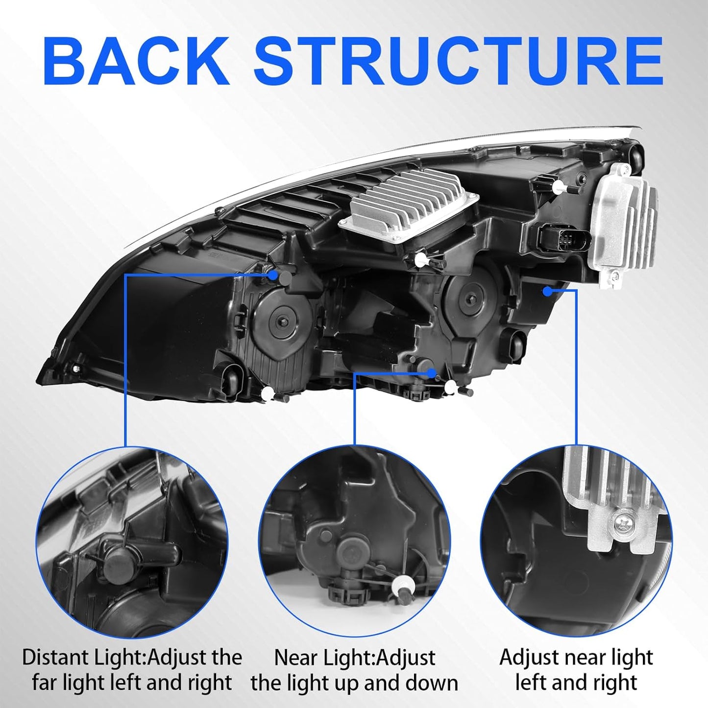 For 2018 cascadia headlight led