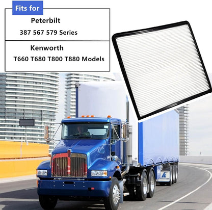 Cabin Filter Compatible with Kenworth T660 T680 T800 T880 Peterbilt 387 567 579 Replace PA30269 S-9034 F37-1018
