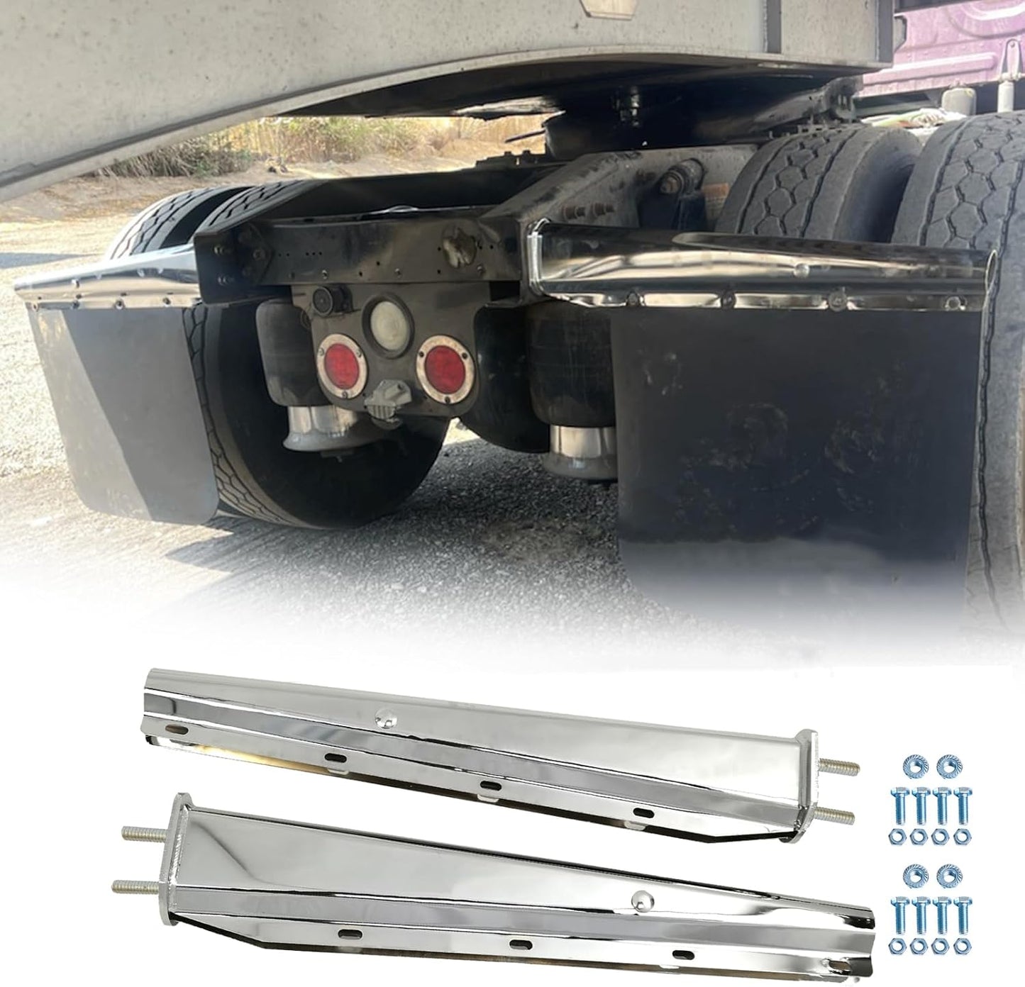 For Freightliner Mud Flap Hanger Black