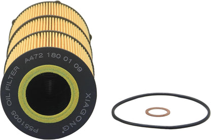P551005 Oil Filter Replace A4721800109 LF17511 A4721800509 A4721840225 A4721841325 A4731800909 P7505 LP5090 57909 Compatible with Detroit DD13 DD15 DD16 Freightliner Trucks Buses Cascadia