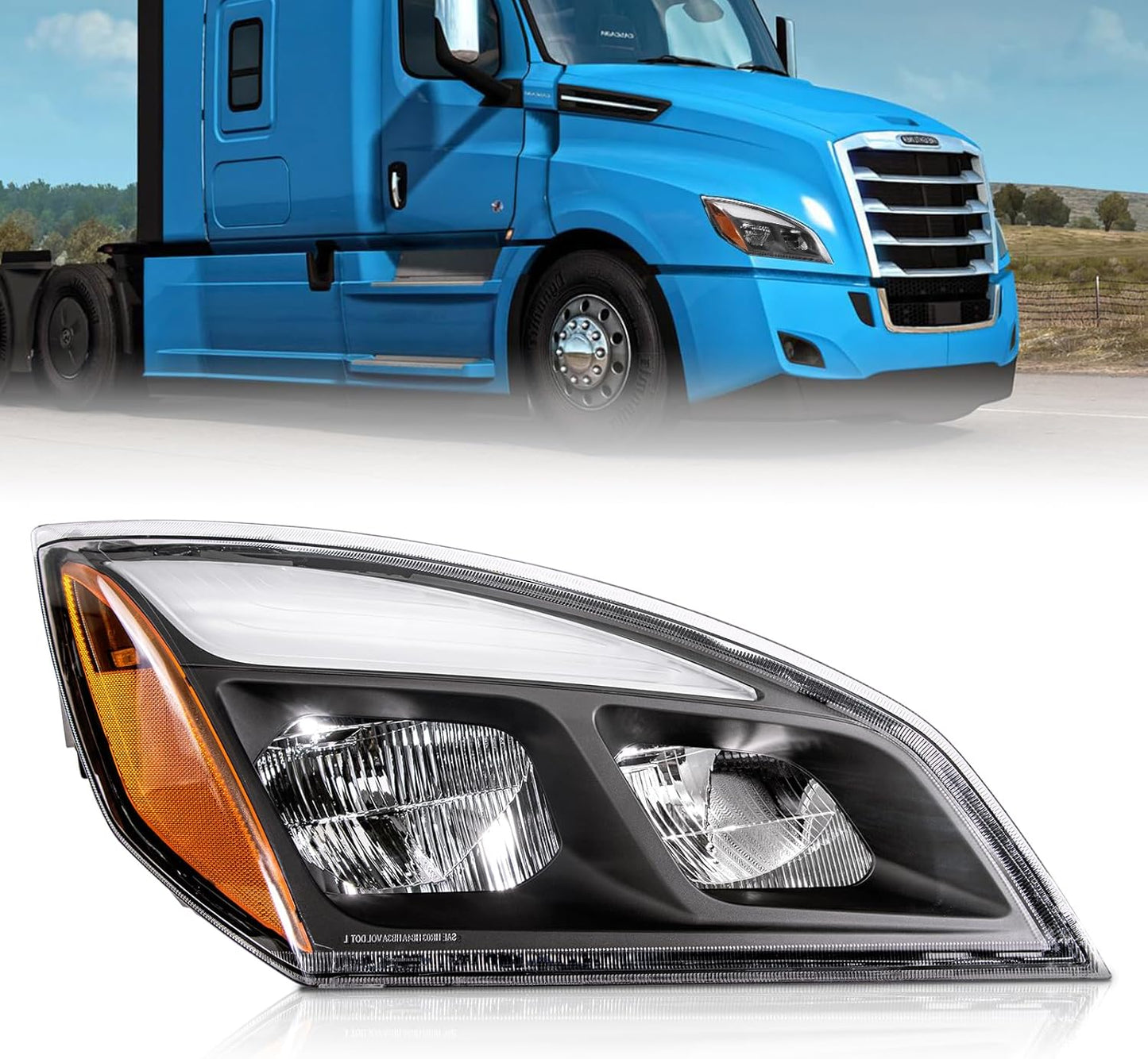 For 2018 cascadia headlight led