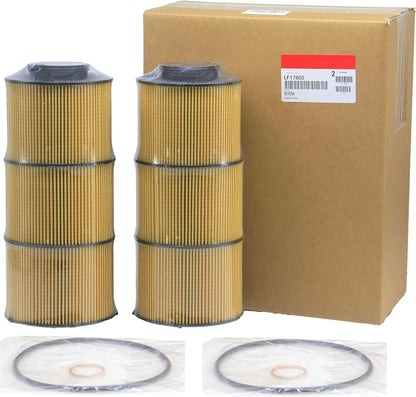 F17800 Lube Filter Cartridge Oil Filter Replaces P582506, A4711800009, A4711800209, A4721842325, A4721842425, 19863920 Compatible with 2020 and Newer DD13 DD15 DD16 Detroit Diesel Engine (Pack of 1)