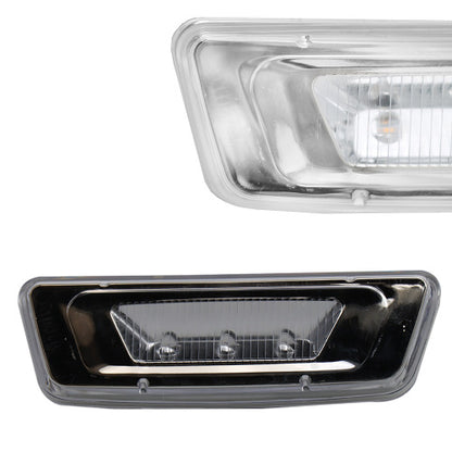 2PCS LED Side Marker Turn Signal Lights Compatible with Kenworth T680 T700 T880, Peterbilt 576 Amber Lens Rectangular Cab Roof Marker Lights