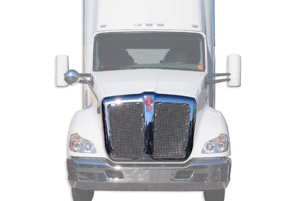 KENWORTH 2015-2022 T680 Center mesh, plated, with insect screen