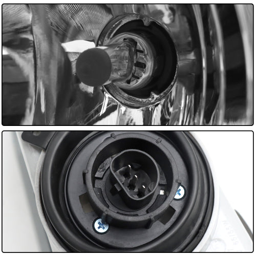 Black Headlight Assembly Fit For 2005-2015 Peterbilt 325 330 335 337 340 348 382 384 386 387, Left/Driver and Right/Passenger Pair Side