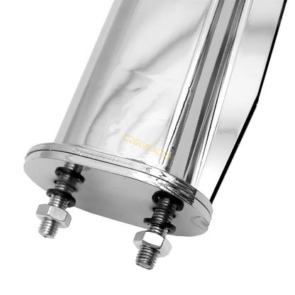 27" Pair Angled Spring Loaded Mud Flap Hanger for Semi Truck 2-1/2" Bolt Spacing
